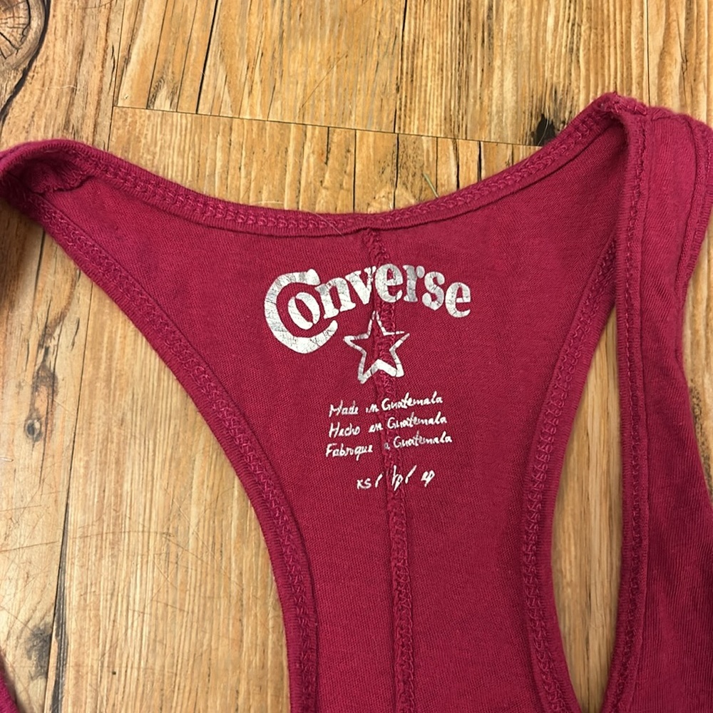 Converse Women’s Tank Top Magenta Size XS - Picture 2 of 4